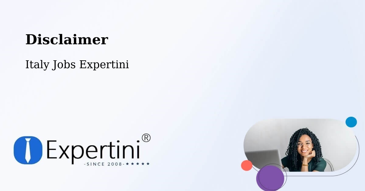 Disclaimer – Bardolino - Italy Jobs Expertini